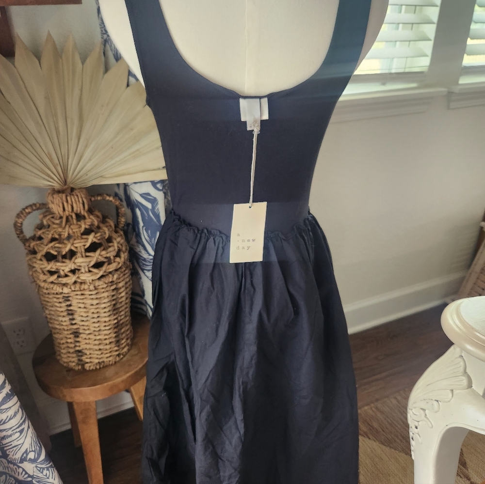 NWT A New Day Black Midi Dress - Picture 7 of 7